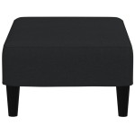 vidaXL Taburet, negru, 77x55x31 cm, catifea vidaXL Taburet, negru, 77x55x31 cm, catifea
