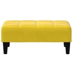 vidaXL Taburet, galben, 77x55x31 cm, catifea vidaXL Taburet, galben, 77x55x31 cm, catifea