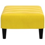 vidaXL Taburet, galben, 77x55x31 cm, catifea vidaXL Taburet, galben, 77x55x31 cm, catifea