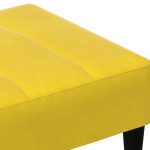 vidaXL Taburet, galben, 77x55x31 cm, catifea vidaXL Taburet, galben, 77x55x31 cm, catifea
