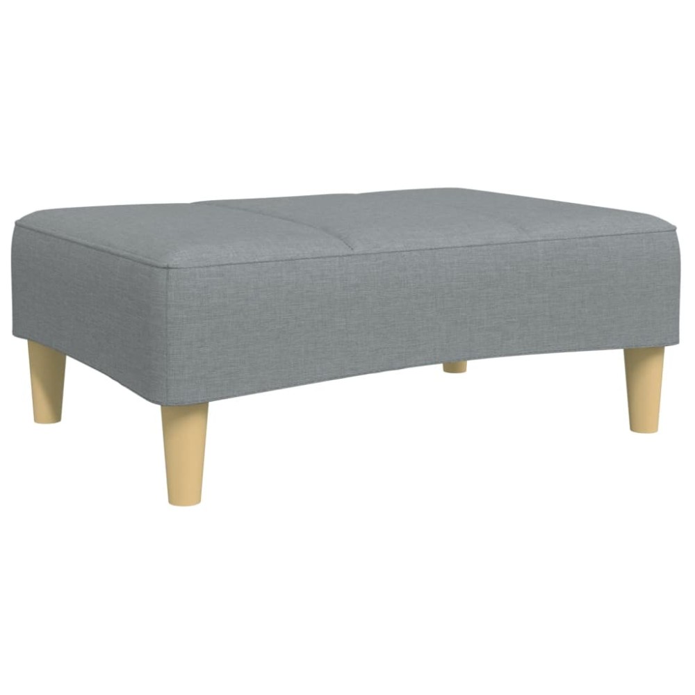 vidaXL Taburet, gri deschis, 77x55x31 cm, material textil