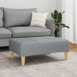 vidaXL Taburet, gri deschis, 77x55x31 cm, material textil vidaXL Taburet, gri deschis, 77x55x31 cm, material textil
