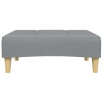 vidaXL Taburet, gri deschis, 77x55x31 cm, material textil vidaXL Taburet, gri deschis, 77x55x31 cm, material textil