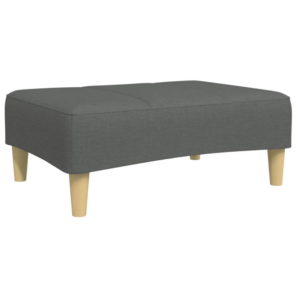 vidaXL Taburet, gri închis, 77x55x31 cm, material textil