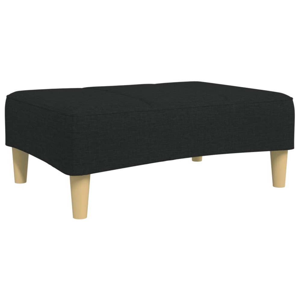 vidaXL Taburet, negru, 77x55x31 cm, material textil