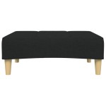 vidaXL Taburet, negru, 77x55x31 cm, material textil
