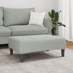 vidaXL Taburet, gri deschis, 77x55x31 cm, catifea vidaXL Taburet, gri deschis, 77x55x31 cm, catifea