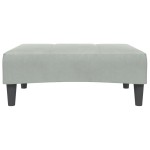 vidaXL Taburet, gri deschis, 77x55x31 cm, catifea vidaXL Taburet, gri deschis, 77x55x31 cm, catifea