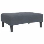 vidaXL Taburet, gri închis, 77x55x31 cm, catifea vidaXL Taburet, gri închis, 77x55x31 cm, catifea