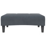 vidaXL Taburet, gri închis, 77x55x31 cm, catifea vidaXL Taburet, gri închis, 77x55x31 cm, catifea