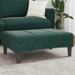 vidaXL Taburet, verde închis, 77x55x31 cm, catifea vidaXL Taburet, verde închis, 77x55x31 cm, catifea