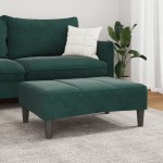 vidaXL Taburet, verde închis, 77x55x31 cm, catifea vidaXL Taburet, verde închis, 77x55x31 cm, catifea