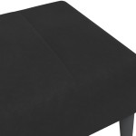 vidaXL Taburet, negru, 77x55x31 cm, catifea