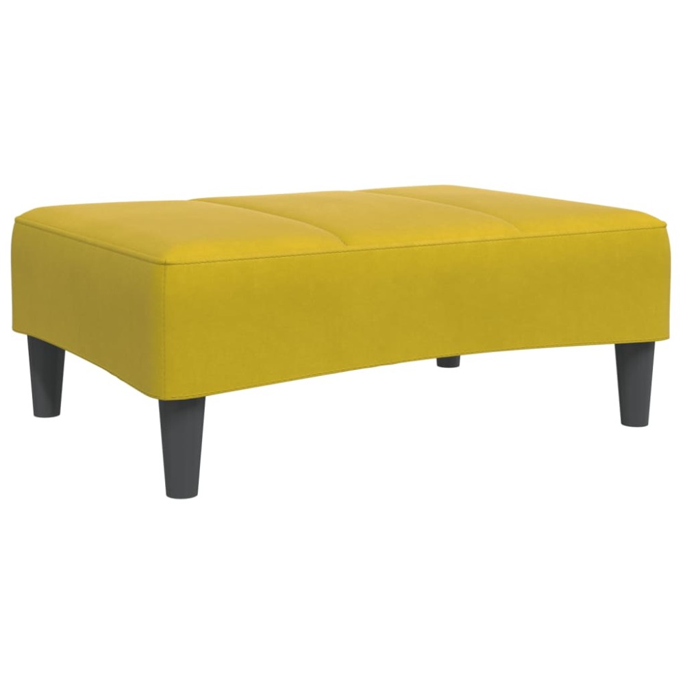 vidaXL Taburet, galben, 77x55x31 cm, catifea