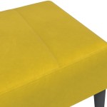 vidaXL Taburet, galben, 77x55x31 cm, catifea vidaXL Taburet, galben, 77x55x31 cm, catifea