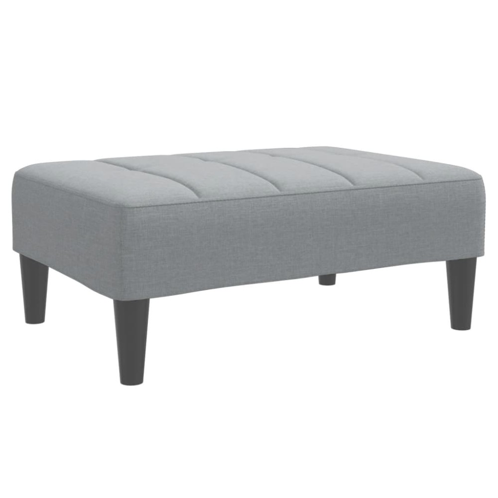 vidaXL Taburet, gri deschis, 77x55x31 cm, material textil