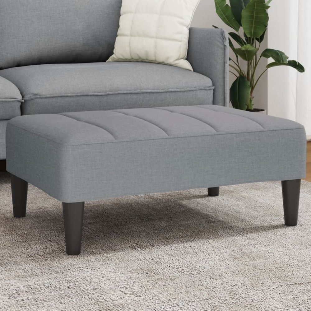 vidaXL Taburet, gri deschis, 77x55x31 cm, material textil