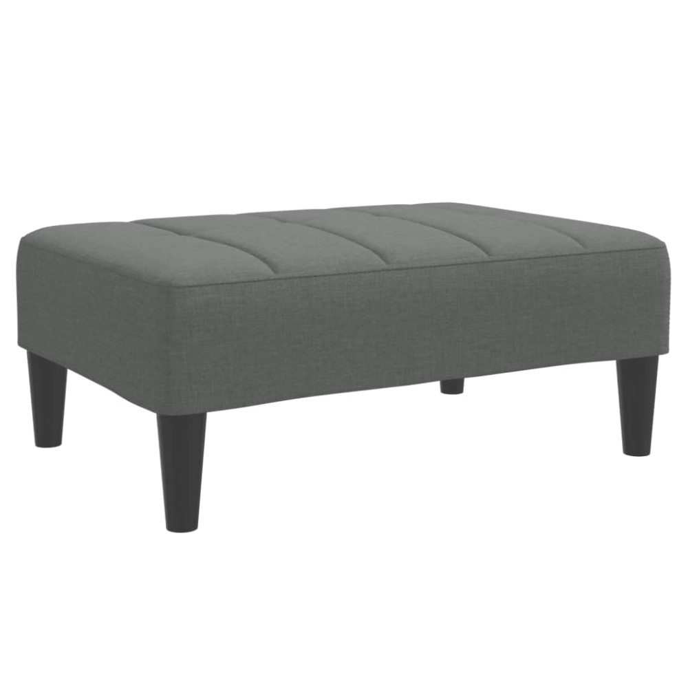 vidaXL Taburet, gri închis, 77x55x31 cm, material textil