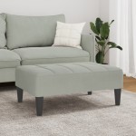 vidaXL Taburet, gri deschis, 77x55x31 cm, catifea vidaXL Taburet, gri deschis, 77x55x31 cm, catifea