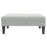 vidaXL Taburet, gri deschis, 77x55x31 cm, catifea vidaXL Taburet, gri deschis, 77x55x31 cm, catifea