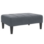 vidaXL Taburet, gri închis, 77x55x31 cm, catifea vidaXL Taburet, gri închis, 77x55x31 cm, catifea