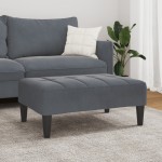 vidaXL Taburet, gri închis, 77x55x31 cm, catifea vidaXL Taburet, gri închis, 77x55x31 cm, catifea