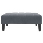 vidaXL Taburet, gri închis, 77x55x31 cm, catifea vidaXL Taburet, gri închis, 77x55x31 cm, catifea