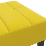 vidaXL Taburet, galben, 77x55x31 cm, catifea vidaXL Taburet, galben, 77x55x31 cm, catifea