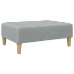 vidaXL Taburet, gri deschis, 77x55x31 cm, material textil vidaXL Taburet, gri deschis, 77x55x31 cm, material textil