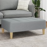 vidaXL Taburet, gri deschis, 77x55x31 cm, material textil vidaXL Taburet, gri deschis, 77x55x31 cm, material textil