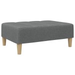 vidaXL Taburet, gri închis, 77x55x31 cm, material textil vidaXL Taburet, gri închis, 77x55x31 cm, material textil