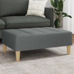 vidaXL Taburet, gri închis, 77x55x31 cm, material textil vidaXL Taburet, gri închis, 77x55x31 cm, material textil
