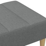 vidaXL Taburet, gri închis, 77x55x31 cm, material textil vidaXL Taburet, gri închis, 77x55x31 cm, material textil