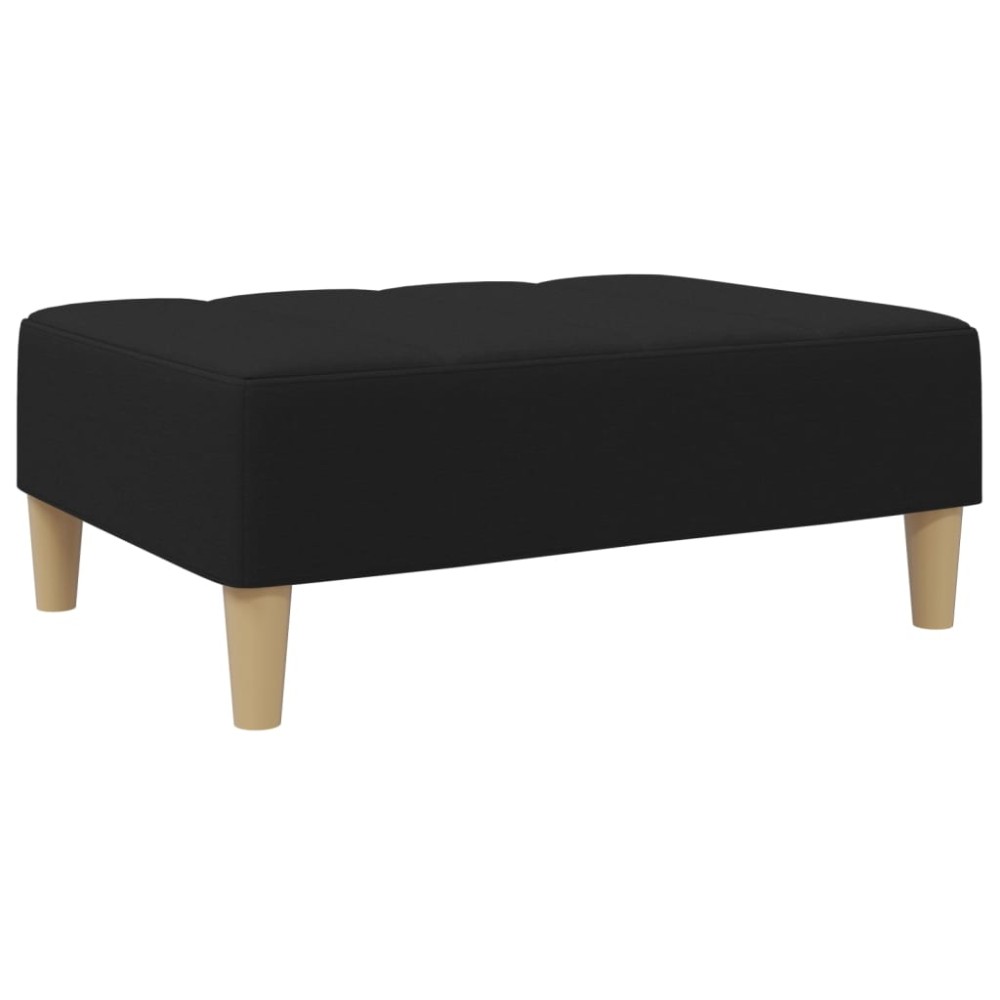 vidaXL Taburet, negru, 77x55x31 cm, material textil