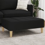 vidaXL Taburet, negru, 77x55x31 cm, material textil vidaXL Taburet, negru, 77x55x31 cm, material textil