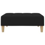 vidaXL Taburet, negru, 77x55x31 cm, material textil vidaXL Taburet, negru, 77x55x31 cm, material textil