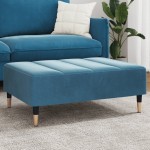vidaXL Taburet, albastru, 77x55x31 cm, catifea vidaXL Taburet, albastru, 77x55x31 cm, catifea