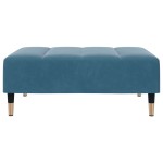 vidaXL Taburet, albastru, 77x55x31 cm, catifea vidaXL Taburet, albastru, 77x55x31 cm, catifea