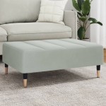 vidaXL Taburet, gri deschis, 77x55x31 cm, catifea vidaXL Taburet, gri deschis, 77x55x31 cm, catifea