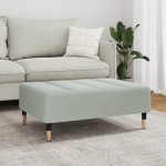 vidaXL Taburet, gri deschis, 77x55x31 cm, catifea vidaXL Taburet, gri deschis, 77x55x31 cm, catifea