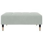 vidaXL Taburet, gri deschis, 77x55x31 cm, catifea vidaXL Taburet, gri deschis, 77x55x31 cm, catifea