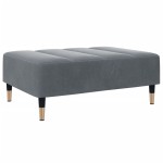 vidaXL Taburet, gri închis, 77x55x31 cm, catifea vidaXL Taburet, gri închis, 77x55x31 cm, catifea