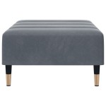 vidaXL Taburet, gri închis, 77x55x31 cm, catifea vidaXL Taburet, gri închis, 77x55x31 cm, catifea