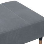 vidaXL Taburet, gri închis, 77x55x31 cm, catifea vidaXL Taburet, gri închis, 77x55x31 cm, catifea