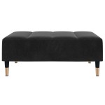vidaXL Taburet, negru, 77x55x31 cm, catifea vidaXL Taburet, negru, 77x55x31 cm, catifea