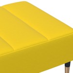 vidaXL Taburet, galben, 77x55x31 cm, catifea vidaXL Taburet, galben, 77x55x31 cm, catifea