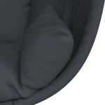 vidaXL Scaun suspendat tip ou, cu suport, antracit, țesătură și oțel vidaXL Scaun suspendat tip ou, cu suport, antracit, țesătură și oțel