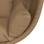 vidaXL Scaun suspendat tip ou, cu suport, taupe, țesătură și oțel vidaXL Scaun suspendat tip ou, cu suport, taupe, țesătură și oțel