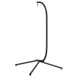 vidaXL Suport pentru scaun suspendat tip ou, negru, oțel vidaXL Suport pentru scaun suspendat tip ou, negru, oțel
