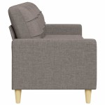 vidaXL Canapea cu 3 locuri, taupe, 210 cm, material textil